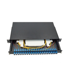 Supply 1U 24 core SC ports splitter box fiber optic patch panel ODF